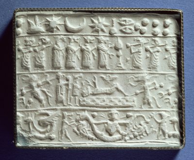 Cylinder Seal Impression, Neo-Assyrian Period by Assyrian School